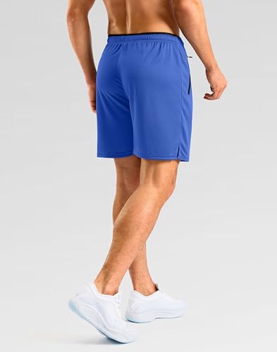 Image of G Gradual Men's Gym Workout Shorts Zipper Pockets 5 inch / 7 inch Quick Dry Breathable Runing Athletic Short for Men