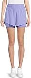 Avia Activewear Women's Running Shorts with Bike Liner (as1, Alpha, x_l, Regular, Regular, Peri)