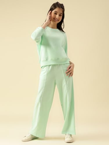 Image of Li'l Tomatoes Girls Tracksuit Set| Winter Looper Sweatshirt with Pajama| Kids Casual Co-Ord Set| 9-16 Years