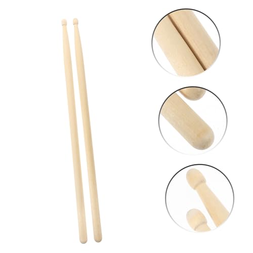 4 Pares de Baquetas de Madera de Arce para Batería Jazz miniatura 3