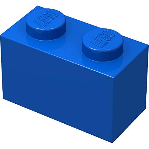 LEGO Classic Pack of 100 1x2 Stones (3004) with Stone Separator (Blue)