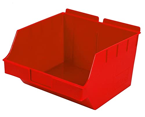 CompleteShopfittings 10x Red Heavy Duty Large Slatwall Storage Box Slatbox Slatwall Display — image 1