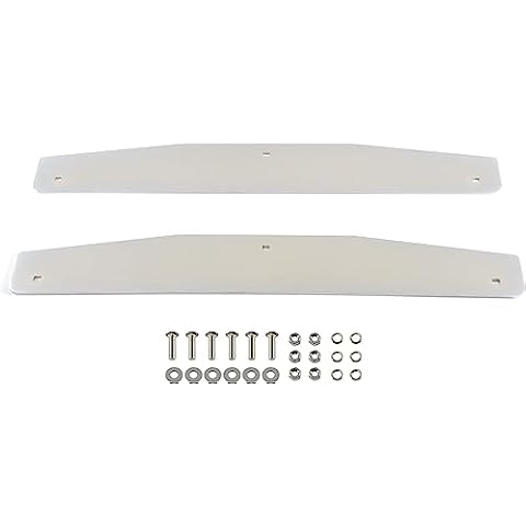 BLVD-LPF OBEY YOUR LUXURY Universal Stainless Steel Mud Flap Weights Semi Truck 24" X 4" Chrome 3 Stud Fit for 24" Wide Mud Flaps - Pair Cover