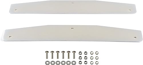 BLVD-LPF OBEY YOUR LUXURY Universal Stainless Steel Mud Flap Weights Semi Truck 24 X 4 Chrome 3 Stud Fit for 24 Wide Mud Flaps - Pair