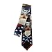 VAFZASC Fashion Neckties Mens Shirt Uniform Skinny Tie for Business Holiday Necktie American Flag German Shepherd Dogs