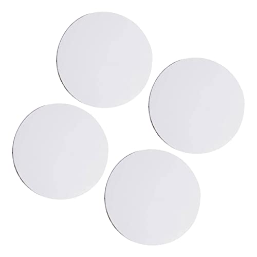 Lienzo Redondo de Algodón Blanco para Pintura al Óleo y Acrílico jojofuny con Soporte de Madera 2