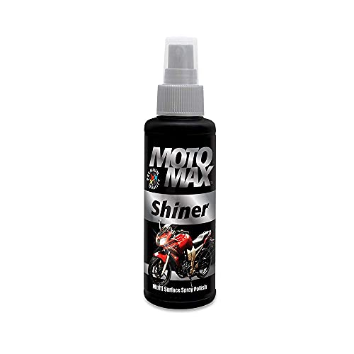 Motomax Shiner Multi surface Spray Polish 100ml|Instantly Cleans, Polishes and Shines Motorbikes, Scooters, Cars | Useful for Plastic, Metal, Tyre & Rubber Parts, - Image 2