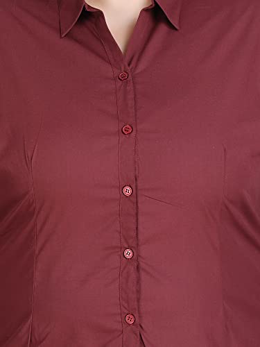 Image of Blue Ronin Full Sleeve Stylish Western Official Formal Shirts for Women Regular Fit Plus Size
