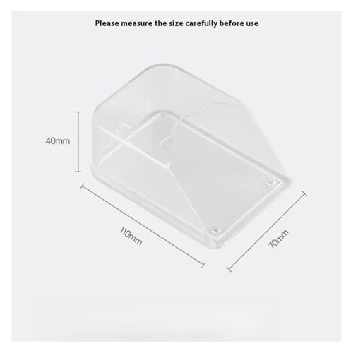 Cubierta protectora para timbre de puerta impermeable Switch Guard con visera protector contra salpicaduras 6