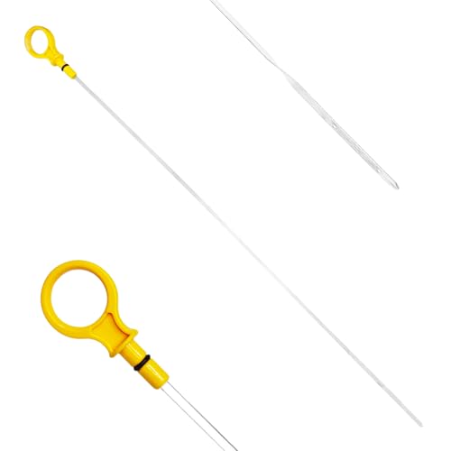 HHZL Engine Oil Dipstick Replacement, CJ5Z-6750-A Oil Level Dipstick Double Hole Indicator for Checking Fluid, Compatible with Ford Lincoln MKC MKZ 2.0L Car Fluid Measuring Tool