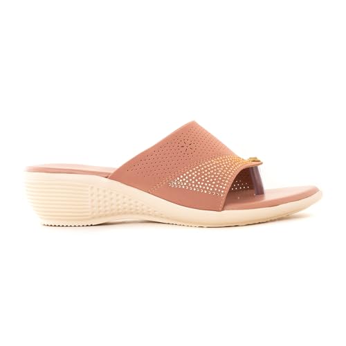 Image of Khadim's 6511365 Lightweight Durable Extra Soft Trendy Premium Stylish Casual Slip-On Heels for Women