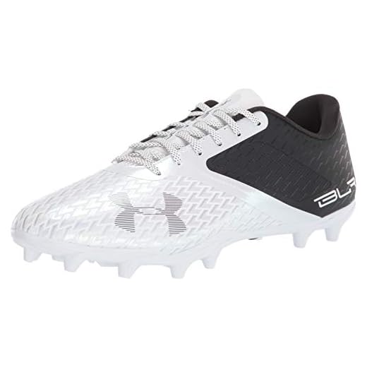 Under Armour Men's Blur Select Low MC Football Shoe, Black (001)/White, 11