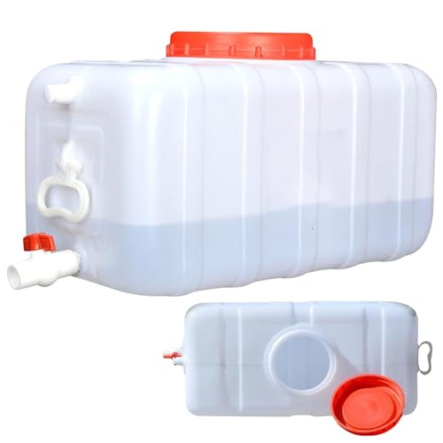 Réservoir de stockage d'eau plastique horizontal portable de camping