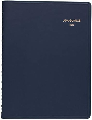 AT-A-GLANCE 2019 Monthly Planner, 9" x 11", Large, Navy (7026020)