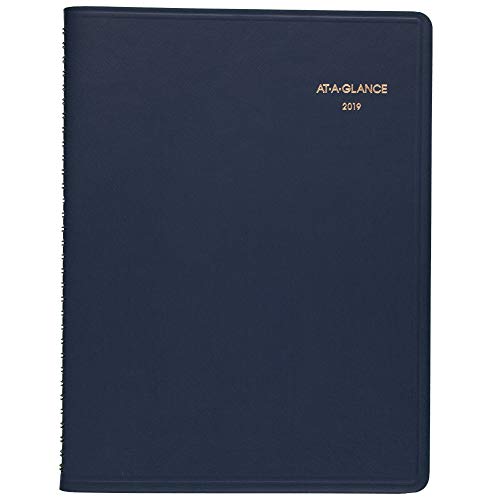 At-A-Glance 2019 Monthly Planner, 9" X 11", Large, Navy (7026020) #TOP5