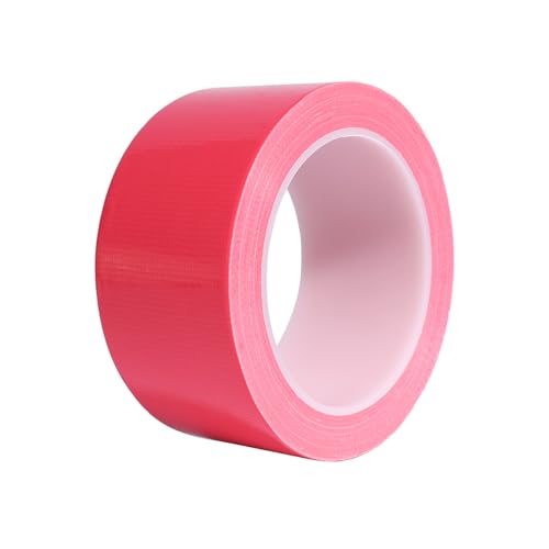 Kwtpsg Pink Duct Tape Heavy Duty, Waterproof Strong Adhesive Duct Tape for Indoor Outdoor Repairs Packaging Arts Crafts Projects, Tear by Hand 2 Inch x 20 Yards