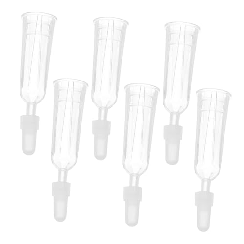 STOBAZA 6Pcs Tip Caps Transparent Applicator Tips for Liquid Dispensing Compact and Lightweight Ampule Accessories for Medical and Laboratory Use