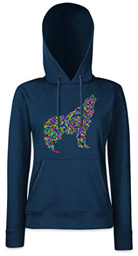 Sweats à capuche loup coloré femme pour vos soirées fraîches