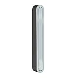 Mit 1 ausklappbarem Wandhaken Pieperconcept CANOA Klapphaken schwarz, Front matt Silber