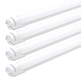 KALINA 2FT LED Tube Lights, 24" 8W(25W Fluorescent Bulb Replacement) LED Tube Light Fixture, Two Pin