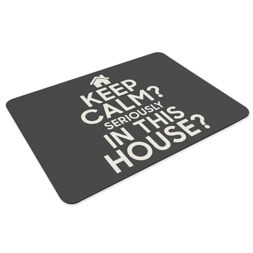 Sets de table dessous caoutchouc noir grand format Keep Calm - 3