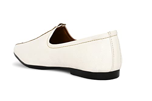 Flooristo Men Ethnic Designer Juttis Nagras Mojaris for Wedding Party Lightweight Shoes with Anti Skid Sole (5-12 UK)