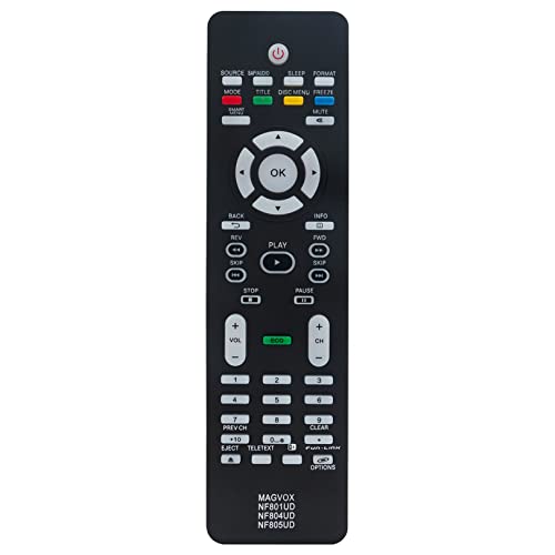 Nf804Ud Replace Remote Control Fit For Magnavox Lcd Tv Dvd 46Mf440B 46Mf401B 40Mf430B 32Mf330B 46Mf460B 19Me360B 22Mf330B 26Mf321B 26Mf330Bf7 32Mf330Bf7 40Mf430Bf7 46Mf401Bf7 46Mf440Bf7 Led Hdtv #TOP29