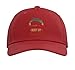 Body by Bacon Vintage Pig Low Carb High Fat Ketogenic Diet Adjustable Printed Baseball Hat, Red