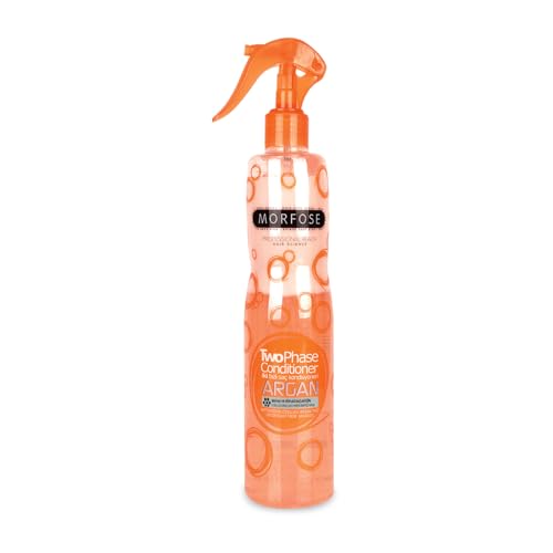 Morfose Argan 2-Phasen Conditioner Spray 400 ml – Haarpflegespülung - Leave-In Haarpflege mit Arganöl & Vitamin E – Hitzeschutz & Feuchtigkeitspflege für gefärbtes, trockenes & gesträhntes Haar