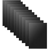 10 feuilles de plaques en plastique ABS noir, 210 * 297 * 1 mm en polypropylène, plaques en plastique rigides épaisses pour le modélisme, plaque en plastique polystyrène flexible pour matériaux de
