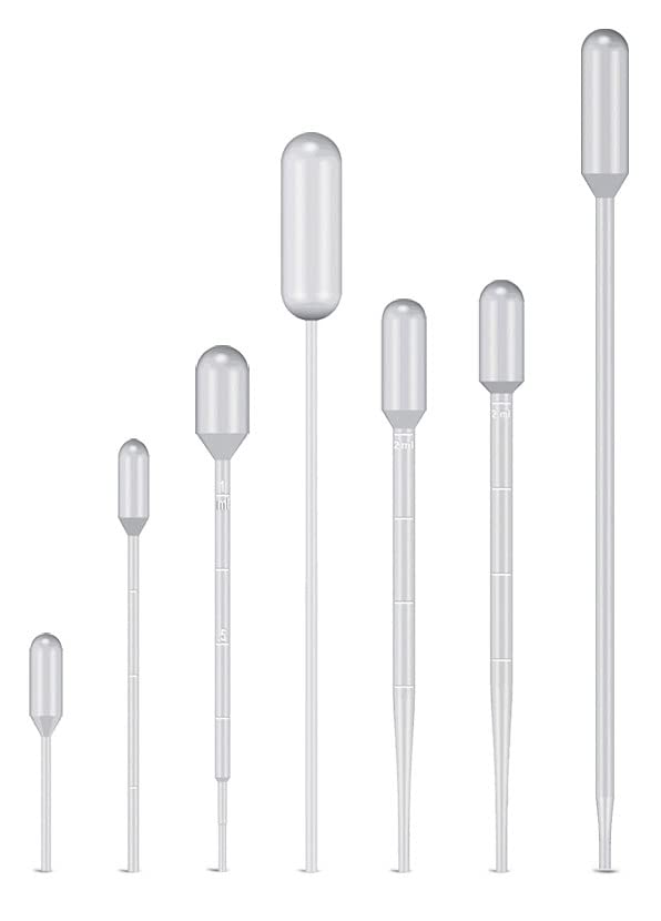 1.2 ml - 0.9ml Bulb Draw Dropettes Disposable LDPE Transfer Pipettes