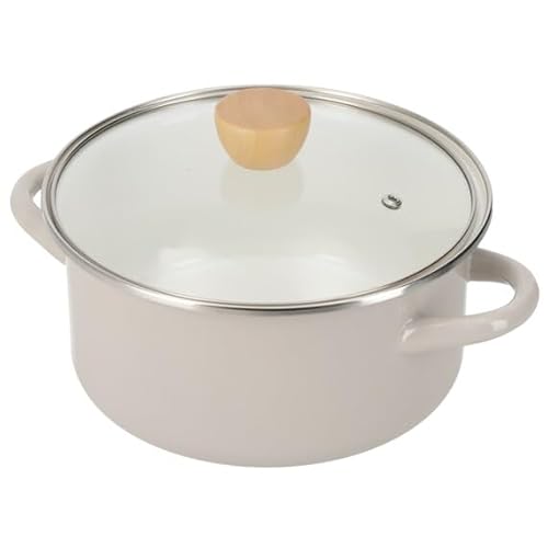 ニトリ デコホーム IH ガス火 ホーロー両手鍋 20cm MR01 モカ NITORI 5894155