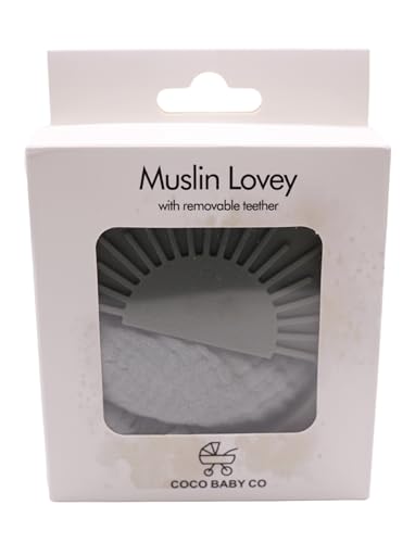 Image of Lovey Security Blanket - Muslin Baby Girl Lovey & Boy Lovie, Security Blanket, Essential Baby Gear, New Born Gifts - Teether, Soother, Unisex, Neutral, Versatile, Boho, Travel Size