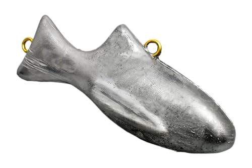 MagBay Lures 100% USA Made Downrigger Weights Heavy Dredge Fish Weight - Vinyl or uncoated (Chrome, 4lb)…