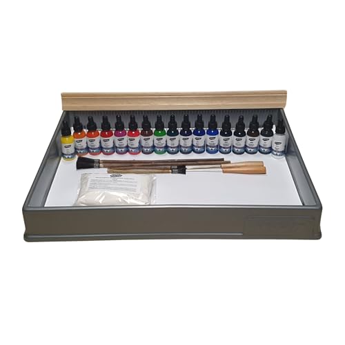 (26-teilig) Ebru Set Marmorierungs-Kit Marbling Kit