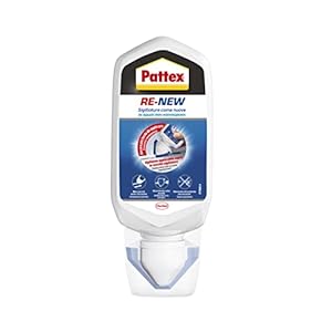 Pattex RE-NEW Bianco, Sigillante bagno e cucina per rinnovo fughe, Silicone sigillante bianco per rinnovare le fughe ed eliminare la muffa, applicazione facile, 1x80ml