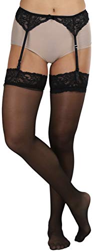 Image of ToBeInStyle Women's Lace Classic Elegant Sheer Garter Belt