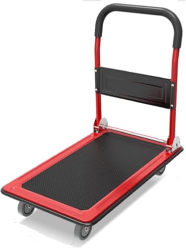 El Mejor Listado de Transporte y ruedas - solo los mejores. 42 RED VELVET Carro Plataforma Plegable de Acero para Transporte - Resistente y Práctico, Soporta hasta 150kg, Ideal para Facilitar Tus Tareas de Movimiento