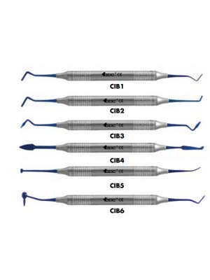 GDC Composite Filling Instrument Titanium Coated, Set of 6, Blue