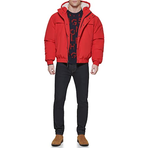 Tommy Hilfiger Mens Tommy Hilfiger Men's Arctic Cloth Sherpa Lined Snorkel Jacket, , X-large3