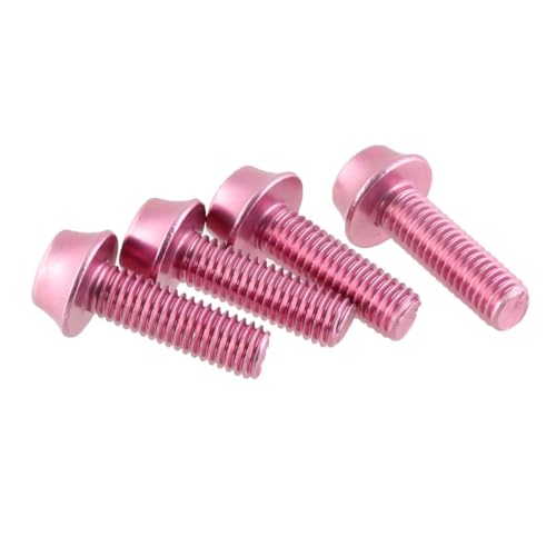 Wolf Tooth Precision Anodized Water Bottle Cage Bolts - 4 Pcs. Pink