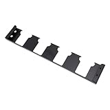 Glomora 4 Slots Battery Holder for Packout System Durable Carbon Steel Side Mount Storage with Corner Rail Clamps Effortless Tool Organization for Woodworking Professionals