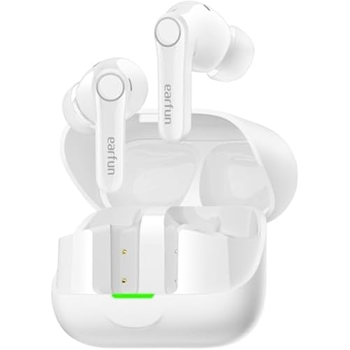 EarFun Air Pro 4+ Adaptive Noise Cancelling Wireless Earbuds, Dual Drivers