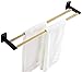 Towel Racks Towel Rail Double Towel Bar Bathroom Towel Rail Rack Holder 50Cm/ 60Cm Hanger Wall Mount Towel Rack Contemporary Style Towel Holder. (Color : 60cm) (50cm)