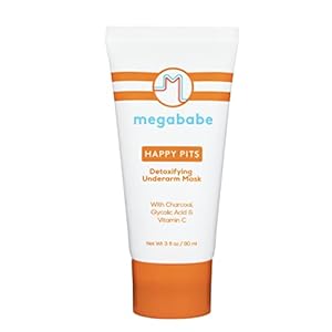 Megababe Underarm Mask – Happy Pits | With Detoxifying Charcoal & Vitamin C | 3 fl oz