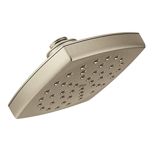 Moen S6365EPBN Voss 6" Single-Function Eco-Performance Rainshower Showerhead with Immersion Technology, Brushed Nickel