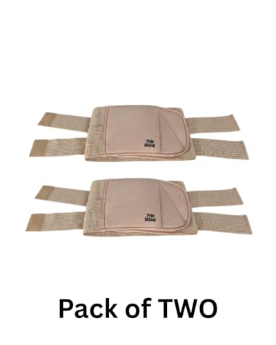 24 BH BAZAAR Abdominal Belt Pack of 2 | Free Size | Beige | Dual Strap Postpartum, Maternity & Back Support Belt for Women & Men | Belly Support, Tummy Control, Back Pain Relief - Image 2 thumbnail