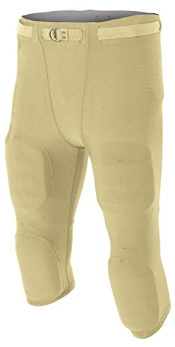 Pantalon de football américain sans braguette Vegas Gold taille L N6181 A4 pour homme