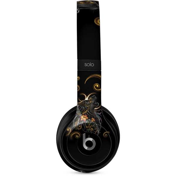 Skinit Decal Audio Skin Compatible with Beats Solo 2 Wired - Originally Designed Wolf Howling by Sarah Richter Design