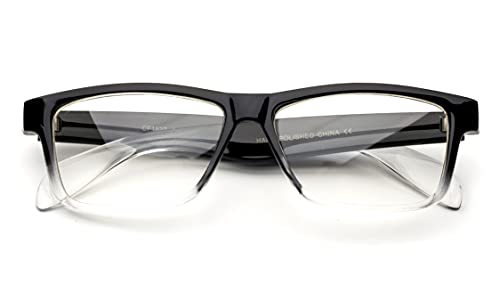 Unisex Clear Frames Squared Design Comfortable Stylish for Women and Men Thick Frame